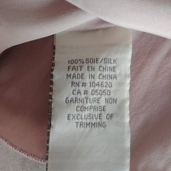 Y2K Jacob Connexion 100% silk beaded sequin cami tank top mauve pink Small - Picture 11 of 16